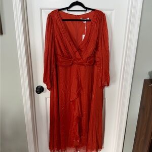 Burnt Orange Women's Maxi Dress